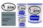 Preview: Mercedes-Benz, Lasuritblau Metallic, 5349: 1L Lackdose + 1L Klarlack + 500ml Härter - Set, von ATW Autoteile West.